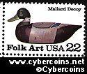 Scott 2139 mint 22c - Duck Decoys - Mallard