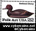 Scott 2141 mint 22c - Duck Decoys - Redhead