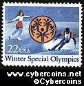 Scott 2142 mint 22c - Winter Special Olmpics