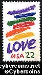 Scott 2143 mint 22c - "LOVE"