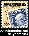 Scott 2145 mint sheet 22c (48) - Ameripex '86