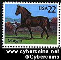 Scott 2156 mint 22c - American Horses - Morgan