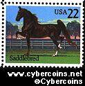 Scott 2157 mint 22c - American Horses - Saddlebred