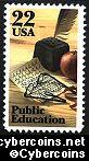 Scott 2159 mint sheet 22c (50) - Public Education