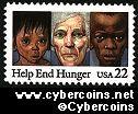 Scott 2164 mint sheet 22c (50) - Help End Hunger