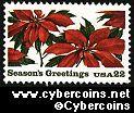 Scott 2166 mint 22c - Poinsettia