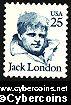 Scott 2182 mint 25c - Jack London (1988)