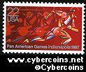 Scott 2247 mint 22c - Pan American Games