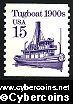 Scott 2260 mint 15c -Tugboat (1988)