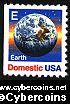 Scott 2282 mint (25c) - "E" Earth, blkt single (1988)