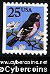Scott 2284 mint 25c - Grosbeak, blkt single (1988)