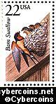 Scott 2286 mint 22c - Barn Swallow