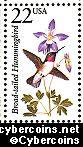 Scott 2289 mint 22c - Broad-tailed Hummingbird