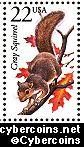 Scott 2295 mint 22c - Gray Squirrel