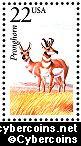Scott 2313 mint 22c - Pronghorn