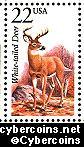 Scott 2317 mint 22c - White-tailed Deer
