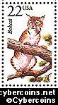 Scott 2332 mint 22c - Bobcat