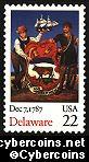 Scott 2336 mint sheet 22c (50) - Delaware Statehood