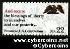 Scott 2358 mint 22c -  Drafting of the Constitution - "And Secure"