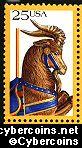 Scott 2393 mint 25c -  Carousel Animals - Goat
