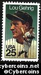 Scott 2417 mint 25c -  Lou Gehrig