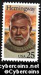 Scott 2418 mint 25c -  Ernest Hemingway