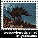Scott 2424 mint 25c - Prehistoric Animals - Stegosaurus