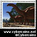 Scott 2425 mint 25c - Prehistoric Animals - Brontosaurus