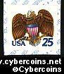 Scott 2431 mint 25c - Eagle & Shield, self-adhesive