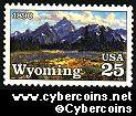 Scott 2444 mint 25c - Wyoming Statehood