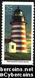 Scott 2472 mint 25c - Lighthouse - West Quoddy Head