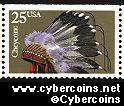 Scott 2502 mint 25c - Indian Headress - Cheyenne