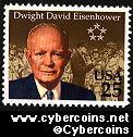 Scott 2513 mint 25c - Dwight D. Eisenhower