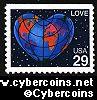 Scott 2536 mint 29c - LOVE, bklt single
