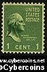 Scott 804 mint  1c - Washington