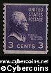 Scott 842 mint  3c - Jefferson