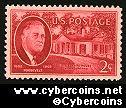 Scott 931 mint  2c - FDR & "Little White House"