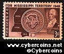 Scott 955 mint  3c - Mississippi Territory