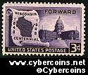 Scott 957 mint sheet 3c (50) - Wisconsin Statehood Centennial