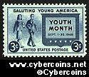 Scott 963 mint  3c - Saluting Young America