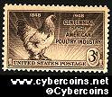Scott 968 mint sheet 3c (50) - Centennial of the American Poultry Industry