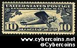 Scott C10 mint 10c - Lindbergh's Airplane 
