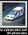 Scott C123 mint 45c - Futuristic Mail Delivery - Air Suspended Hover