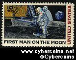 Scott C76 mint 10c - Man on the Moon