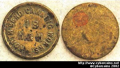 Odd - North Bend Canning Works. Size is about .75