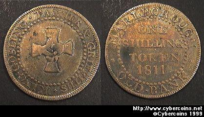 England, 1811, silver Davis 3 shilling token