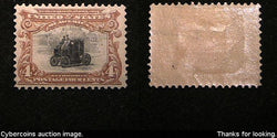 US #296 4 Cent Automobile - Mint
