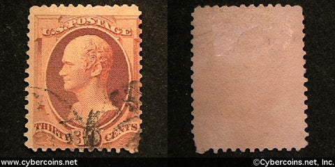 US #217 30 Cent Hamilton - Used - medium