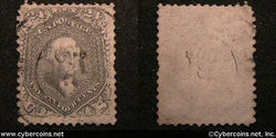 US #78 24 Cents Washington - Used - light