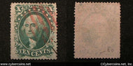 US #35 10 Cent Washington - Used - nice